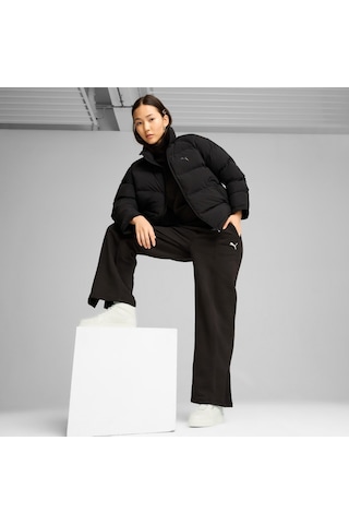 Puma Mono Kadın Siyah Dik Yaka Mont Siyah