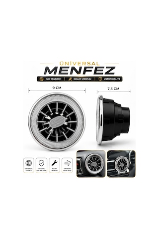 Vip Premium Model Klima Menfezi Izgarası ÇAPI 9-10CM (1 ADET)