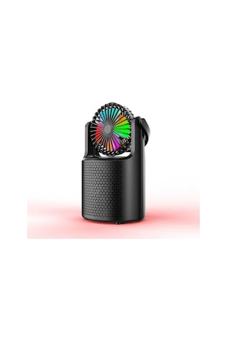 Vantilatörlü Hoparlör Rgb Led Işıklı Fonksiyonel Speaker Kamp Karavan