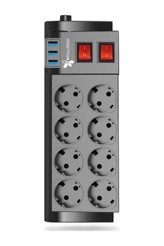 Fulltech Ftr-08 8 Li Termal Akım Korumalı Priz Najmaddin Belirtilmemiş
