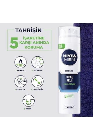 Nıvea Men Hassas Tıraş Jeli 200ml X 2 Adet