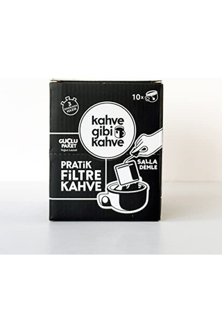 Pratik Filtre Kahve Sallama - 10'lu Güçlü Paket Çok Renkli