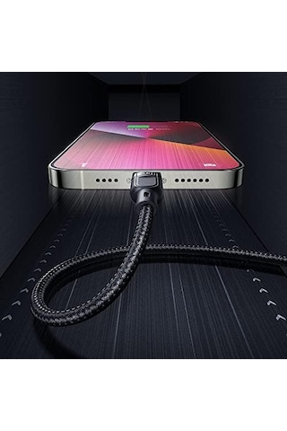 Ca-8800 100w 3in2 Pd Hızlı Data-şarj Kablosu 6a 1.2m - Siyah