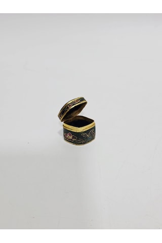Antika Cloisonne Minyatür Kutu 2,9x2cm 117