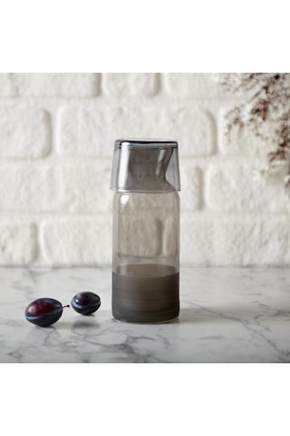 Rakle Matte Bardaklı Sürahi - Siyah - 700 Ml