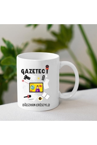 Gazetecilere Özel Tasarımlu Kupa Bardak