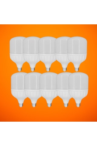 Chn 10'lu Paket 30w Büyük Boy 6500k Beyaz Işık E27 Led Tasarruflu Ampül