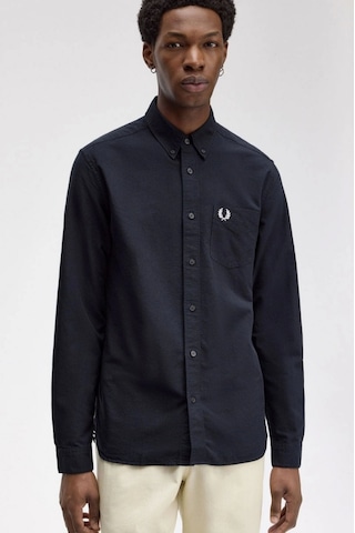 Fred Perry Erkek Lacivert Logolu Oxford Gömlek Çok Renkli