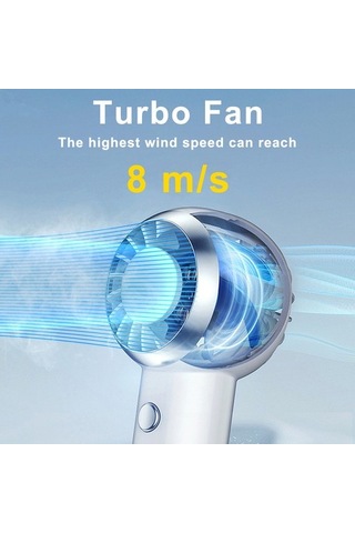 Cacaotaşınabilir Fan El Sessiz Küçük Usb 500 Mah Şarj Edilebilir Mini Boyun Fanı 4429 Pembe