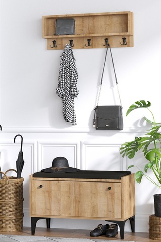 Decormet Lena Ayakkabılık Safir Meşe - Dec-20035 Çok Renkli