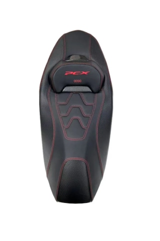 Honda Pcx 2021-2025 Model Spor Bel Destekli Kırmızı Koltuk Sele