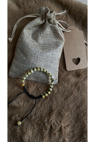 İlknur Doğal Taş Evi Baltık Kehribar Bileklik Çok Renkli