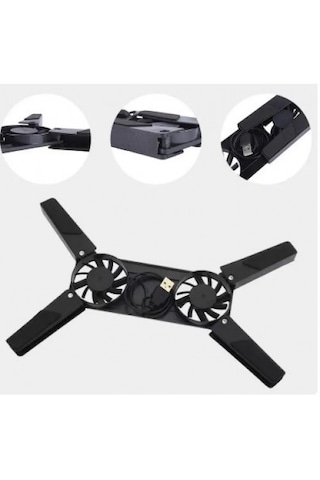 Katlanabilir 2 Fanlı Laptop Soğutucu