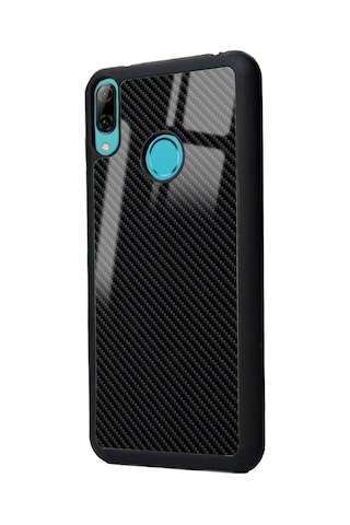 Huawei Y6 2019 Carbon Tasarımlı Glossy Telefon Kılıfı Çok Renkli