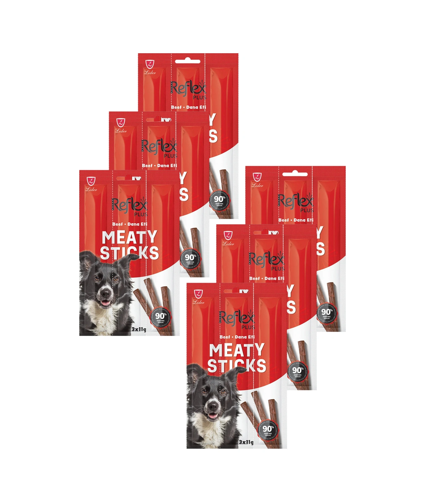 Meaty Sticks Dana Etli Köpek Ödül Çubuğu 3x11gr Altılı Paket