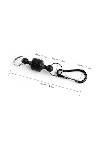 Dianziye Balıkçılık İçin Paslanmaz Çelik Ve Alüminyum Alaşımlı Manyetik Klips, 118mm, 17g, Hızlı Çözülür