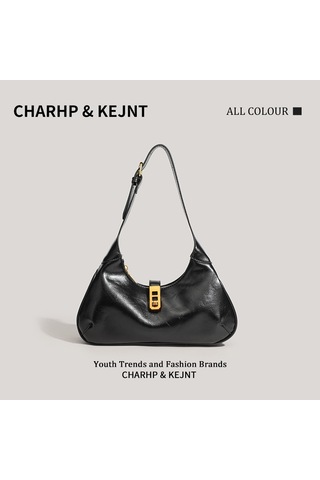 Charhp&kejnt Sonbahar Ve Kış Tasarım Çanta Basit Ve Çok Yönlü Koltuk Altı Çantası Siyah
