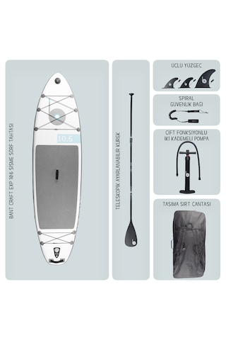 Bant Craft Exp10.6 Paddle Board 320x86x15- Sup Board - Şişme Kürek Sörfü Seti