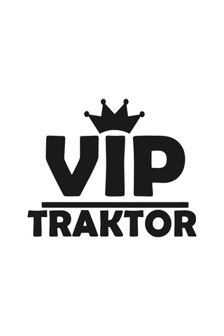 Vip Traktör Sticker 40x29 Cm