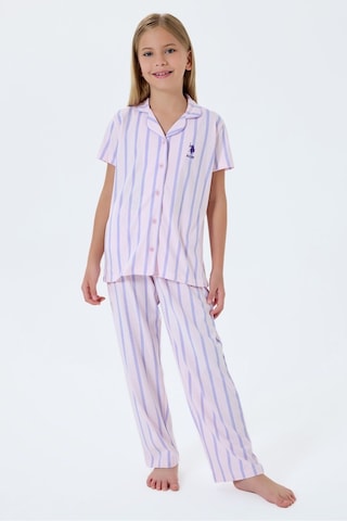 U.S. Polo Assn. Kız Çocuk Mor Gömlek Pijama U.S. Polo Assn. Kız Çocuk Mor Gömlek Pijama
