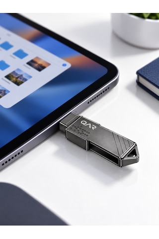 Qar Usb 3.0 Type-c Otg Siyah 128 Gb Metal Flash Bellek