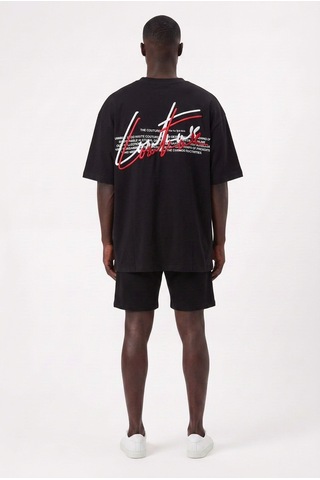 Blow Up Future Gen Günlük Spor Tişört Couture Siyah Oversize 142005