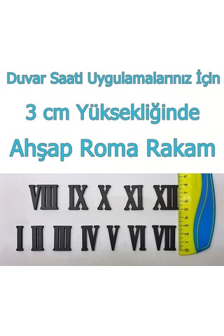 Duvar Saati Ahşap Rakamları Ahşap Saat Rakamı Saat Mekanizması (374800604) Ahşap