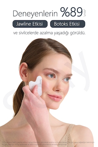Seay Kristal Kuvars Kalp Gua Sha Yüz Masaj Aleti