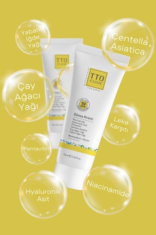 Tto Clinic Leke Karşıtı Koruyucu Güneş Kremi SPF50 70 ML