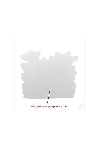 Safari Sevimli Hayvanlar Aynalı Duvar Stickerı, 33cm X 30cm