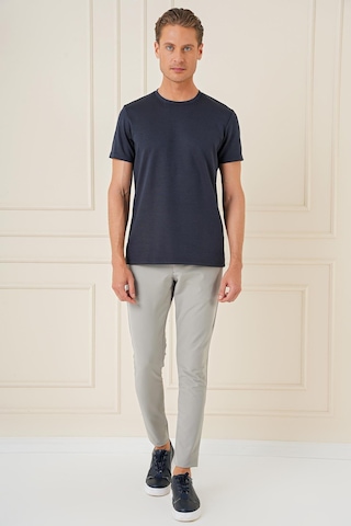 Efor Comfort Fit Bisiklet Yaka Esnek Pamuk Casual Lacivert Tişört Ts 885 Lacivert