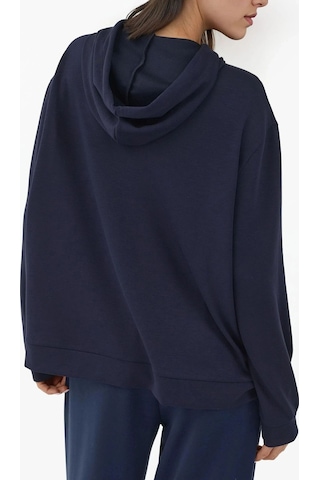 Hiccup Modal Touch Fermuarlı Kapşonlu Sweatshirt Lacivert