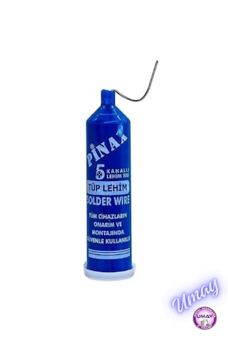 5 Kanallı Lehim Teli Ve Lehim Pastası 2'li Set Tel Capı: 2 Mm 20 Gr