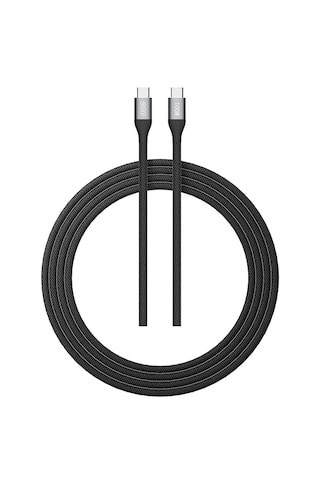 100w Type-c Şarj Kablosu 1.2 Metre Halat Örgü 480mbps Kırılmaz Bükülmez Data Kablosu Dc22 Siyah
