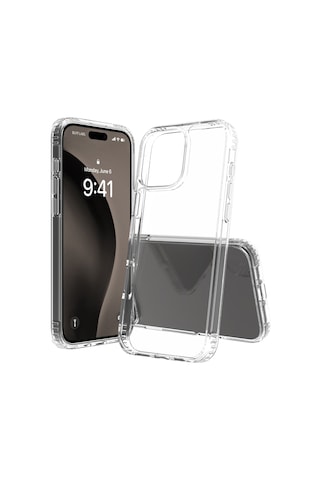 Buff Apple Uyumlu iPhone 16 Pro Max - Kılıf + Ekran Koruyucu + Lens Koruyucu Şeffaf