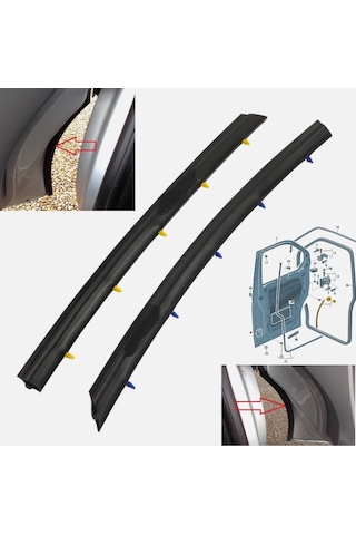 Im Global Vw Transporter T5 T6 Ön Kapı Alt Fitili Sol 7h0837565a Kapı Fitili Kapı Lastiği