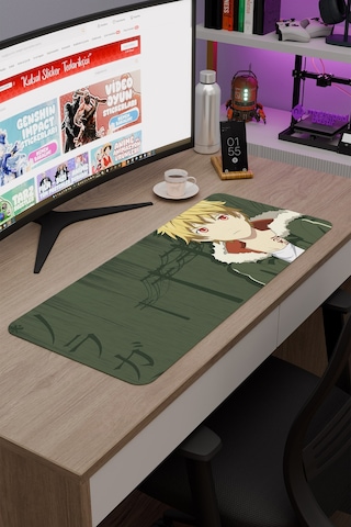 Noragami Kaymaz Dikişli Kauçuk Oyuncu Mousepad V5 - 70x30 Xl Gaming Mouse Pad Fare Altlığı