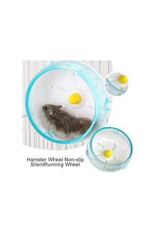Teltree Sessiz Kaymaz Hamster Koşu Çarkı - Su Geçirmez Ve Dayanıklı Plastik Yapı