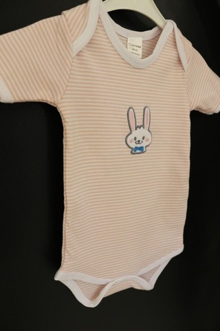 Ender Home Pamuklu Kısa Kollu Çıtçıtlı Bebek Zıbın Atlet Iç Body 001