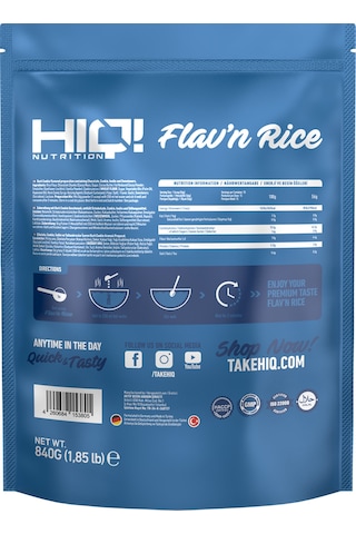 Hıq Flav'n Rice 840 G Dark Cookıe Flavored Kurabiye