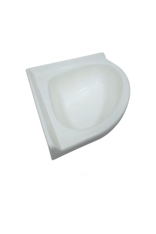 Shuıvan Karavan & Tekne Evye Üçgen Köşe Lavabo 34x34cm - Fiber-1907