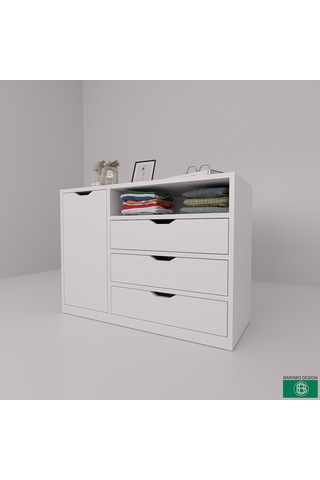 Şifonyer Kapaklı Çekmeceli Çok Amaçlı Dolap