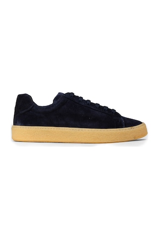 Deery Erkek Hakiki Deri Lacivert Sneaker Ayakkabı - 02018mlcvc03