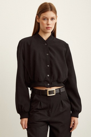 Never More Astarlı Çıt Çıtlı Mont Siyah