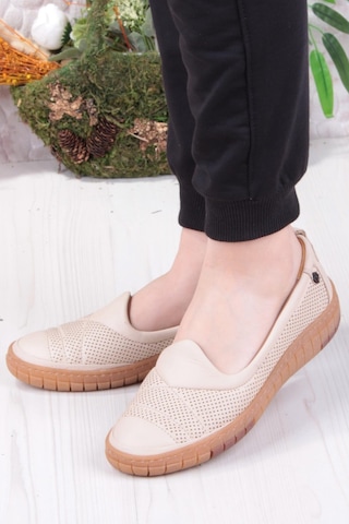 Pierre Cardin 54562 Anatomik Rahat Ürün Hakiki Deri Kadın Ayakkabı Bej