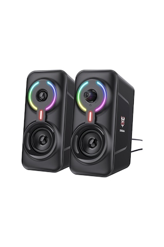 Onikuma L6 3D Ses Efektli RGB Işıklı USB Kablolu Hoparlör