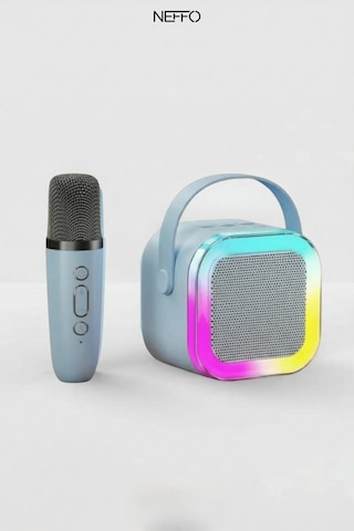 Bluetooth Karaoke Mikrofon Ve Taşınabilir Hoparlör Çok İşlevli Müzik Çalar, Çocuk Ve Yetişkin İçin