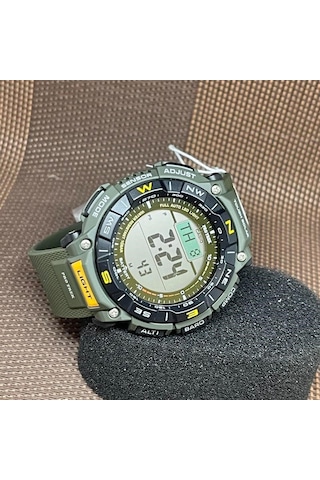 Casio Prg-340-3dr Solar Silikon Yeşil 10 Atm 52 Mm Erkek Kol Saati Siyah