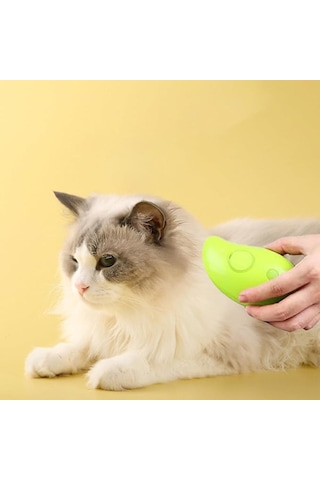 3 Adet Buharlı Kedi Tarağı Masajlı Tüy Bakım Fırçası