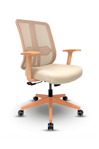 Zeon Büro Ofis Sistemleri // Comfort Pastel Çalışma Koltuğu Yönetici Koltuğu Genç Odası Çalışma Koltuğu Turuncu